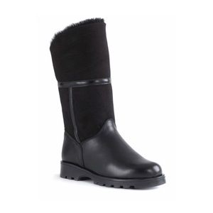 La Canadienne Kosmo Shearling Suede Leather Boots